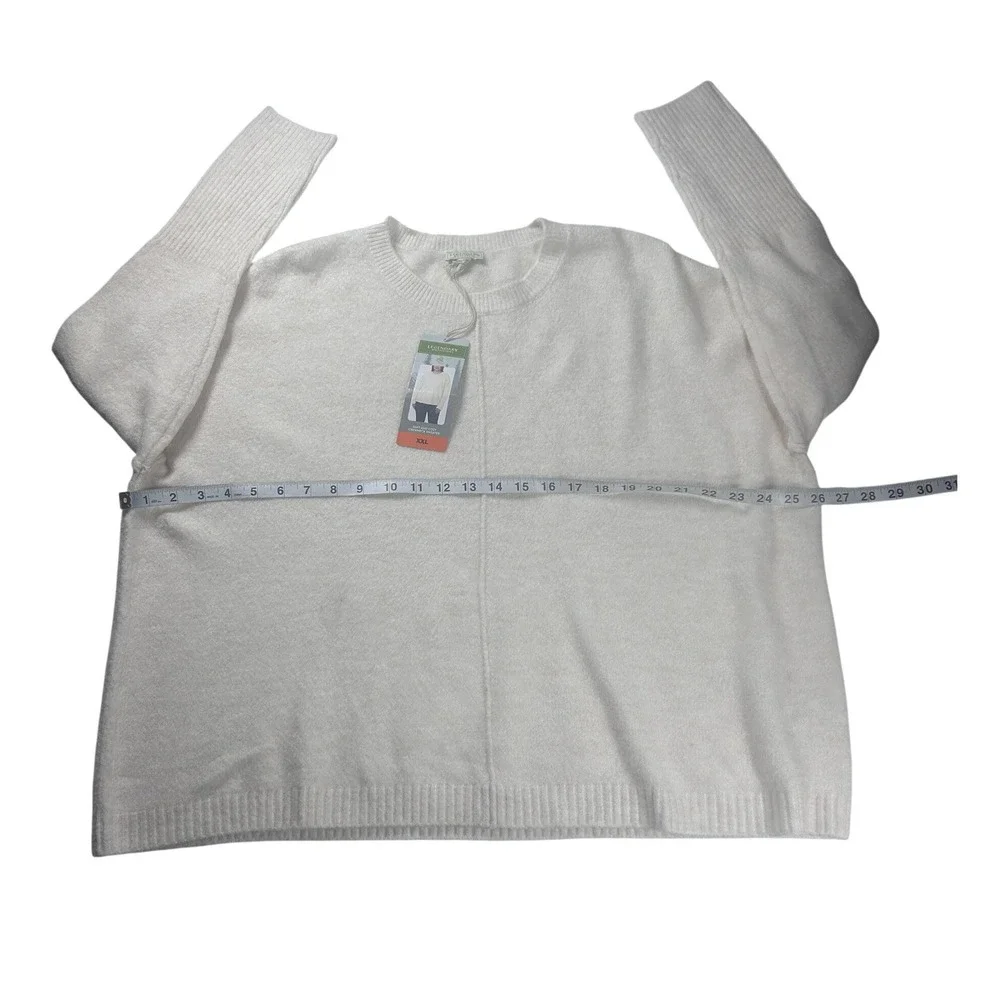 Legendary‎ Outfitters Cream Oatmeal Heather Knit Crewneck Sweater XXL Cozy NEW